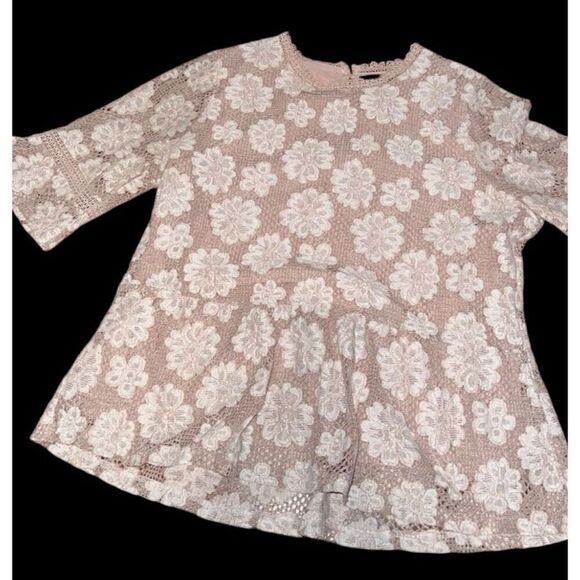 Anthropologie by Hazel Lacey Blouse Top L - Picture 1 of 3